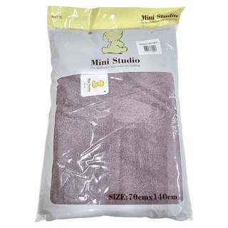 Mini Studio 超細纖維浴巾, 70cm x 140cm, 藕色, 1條