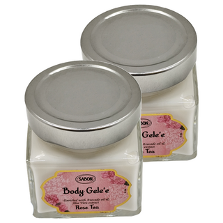 SABON 玫瑰茶語清爽保濕凝凍, 200ml, 2罐