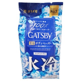 GATSBy 體用抗菌濕巾 極凍冰橙, 1包, 30張