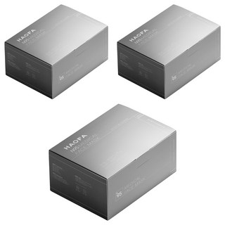 HAOFA 氣密型N95立體醫療口罩活性碳款 M, 30片, 3組, 霧黑色