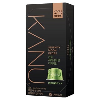 카누 바리스타 머신 전용 캡슐커피 세레니티문디카페인, 9.5g, 10개입, 1개