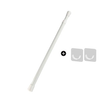 셀버던트 욕실 옷장 주방 다용도 틈새 압축봉 + 홀더 2p 세트 ck5090, 화이트