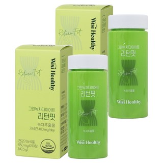 위시헬씨 그린녹차 다이어트 리턴핏, 90정, 2개