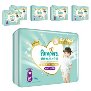 Pampers 幫寶適 原廠公司貨 極上守護 一級幫散熱拉拉褲 6~11kg, M, 456片