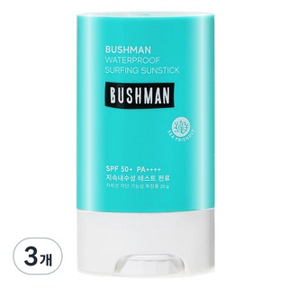 BUSHMAN 防水衝浪防曬棒 SPF 50+ PA++++, 20g, 3個
