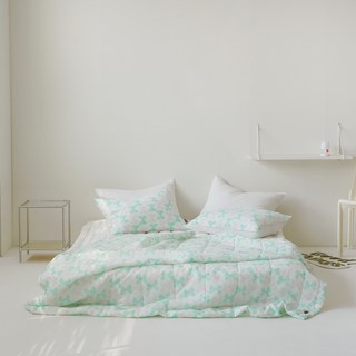 노컨셉 홀리데이 프린트 시어서커 여름 차렵이불