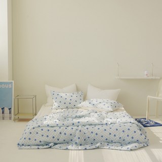 노컨셉 홀리데이 프린트 시어서커 여름 차렵이불 침구세트