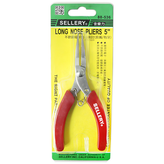 SELLERY 舍樂力 不鏽鋼電子鉗 長嘴/有牙 5英吋, 1個