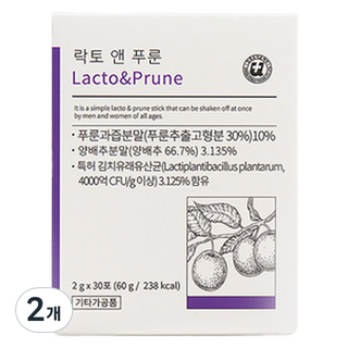 UNION KOREA PHARM CO.LTD Lacto & 黑棗乳酸菌 30入, 2個, 60g