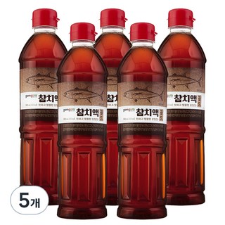 gomgom 黃金鮪魚露, 900ml, 5個