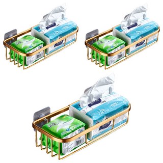 妃妃嚴選 太空鋁衛生紙架, 鈦金色, 3個