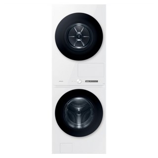 [10% 환급가전] 삼성전자 BESPOKE 그랑데 AI 원바디 Top Fit 세탁기 + 건조기 WF2420HCWWC 24kg + 20kg 방문설치, 화이트