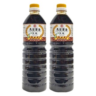丸莊醬油 陳釀醬油 不含防腐劑 味素 焦糖色素, 1L, 2瓶