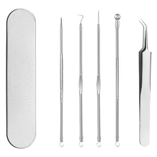 Onbiyu 黑頭粉刺擠壓器 高級B 9件組 鋼製, 1套, 單一顏色