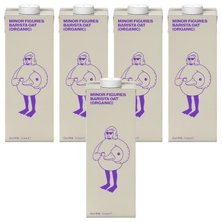 MINOR FIGURES 小人物 濃厚版燕麥奶 咖啡師, 1L, 5瓶