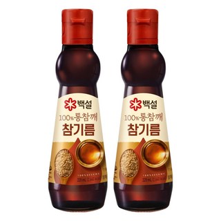 CJ BEKSUL 白雪 優質全芝麻油, 320ml, 2個