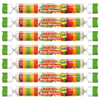 HARIBO 鈕扣Q軟糖 爆酸水果風味, 45g, 7條