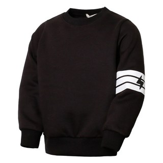 Uravi 兒童英倫風條紋刷毛大學T