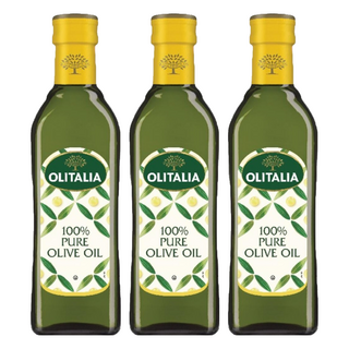 OLITALIA 奧利塔 純橄欖油 100% PURE 原裝進口, 500ml, 3瓶