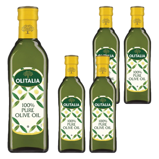 OLITALIA 奧利塔 純橄欖油 100% PURE 原裝進口, 500ml, 5瓶