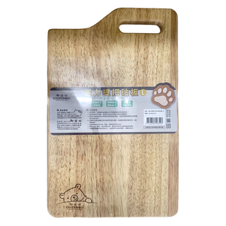 GOZENBO 御膳坊 省力提把GOBO熊沾板, Natural Wood, 1個
