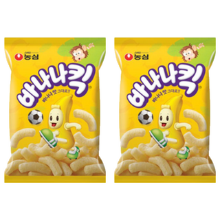 농심 바나나킥 스낵, 75g, 2개