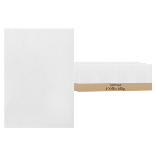 Tamsaa 優質無字獎狀紙 160克, 100個, 白色