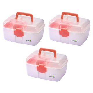 Fullicon 護立康 雙層家庭保健醫藥箱 FB003 粉色, 3個
