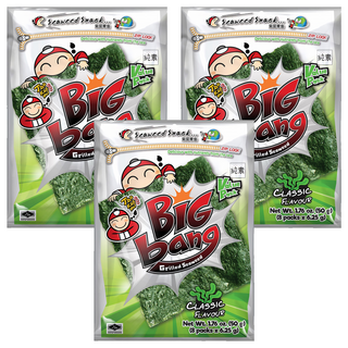 TAO KAE NOI 小老板 超級大海苔超值包 經典味, 50g, 3包