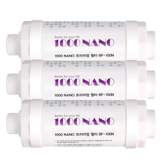와이넷 물이 섬세하고 깨끗한 1000나노프리미엄필터 세트, 3개