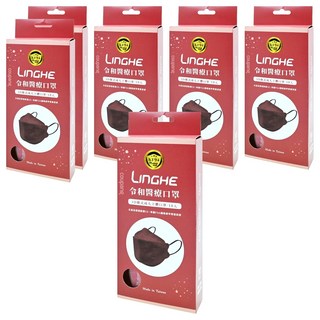 令和 3D韓式立體醫療口罩 成人款, 復古粉, 10片, 6盒