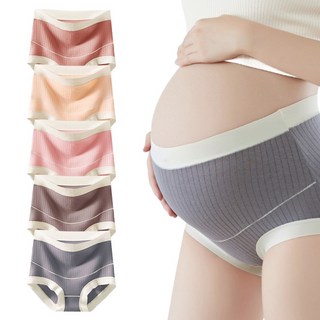 Hueday 棉質彈性孕婦內褲 5件組