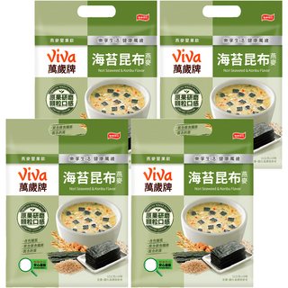 ViVa 萬歲牌 燕麥堅果飲 海苔昆布風味 320g 4袋 原果研磨 顆粒口感 方便攜帶