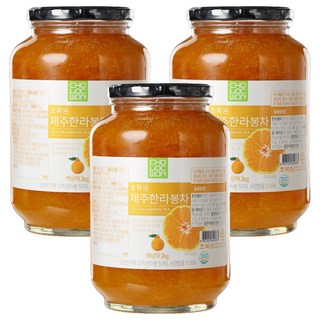 Cholocwon 濟州漢拏峰柑橘茶醬, 2kg, 1罐, 3罐