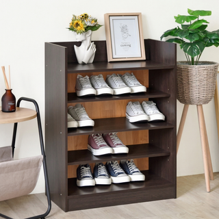 HOPMA 合馬家具 艾爾鞋櫃 600 x 320 x 797mm 15kg, 黑胡桃色, 5層