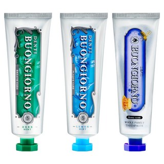DENTI BUONGIORNO 牙膏3件組(口氣清新 + 牙齦護理 + 牙垢護理), 300g, 1組