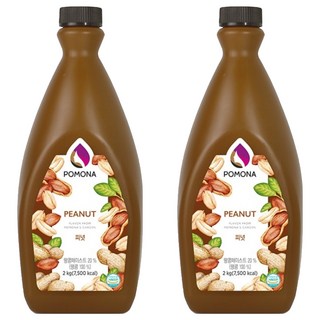 POMONA 花生醬, 2kg, 2個