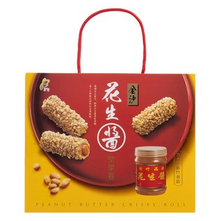 新竹福源 金沙花生醬堅果捲, 150g, 1盒
