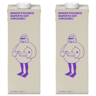 MINOR FIGURES 小人物 濃厚版燕麥奶 咖啡師, 1L, 2瓶