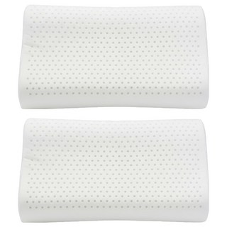 victoria 維多麗亞 天然抗菌人體工學乳膠枕, 58 x 33 x 11cm, 2個, 白色