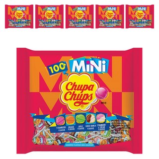 Chupa Chups 加倍佳 綜合迷你棒棒糖, 600g, 6袋