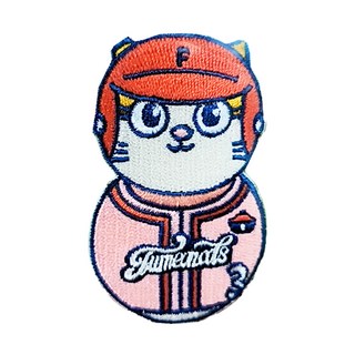 黃阿瑪的後宮生活 後宮打不倒棒球隊布章 (三腳) 約4*7cm, 1個