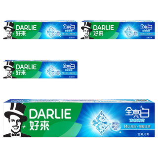 DARLIE 好來 全亮白牙膏 清新薄荷, 140g, 4條