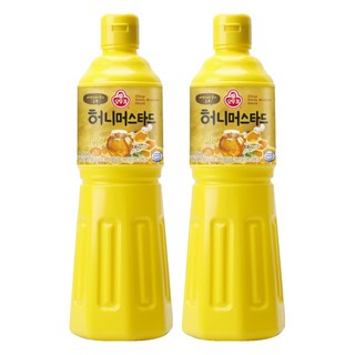 OTTOGI 不倒翁 蜂蜜黃芥末醬, 1.05kg, 2瓶