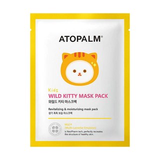 ATOPALM 愛多康 Wild Kitty 兒童用保濕面膜 貓咪款 Set, 5片, 1盒