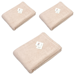 imabari towel 今治毛巾 QULACHIC 浴巾 毛巾 100%棉 日本製造, 櫻花粉, 3條