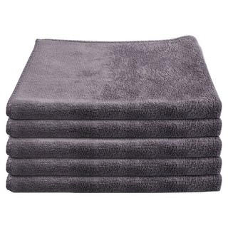 차싹 초극세사 차량용 세차타월 소형 30x40cm, 그레이, 5개