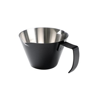 KALDIN 雙流嘴不鏽鋼義式濃縮咖啡杯 110ml, 黑色, 1個