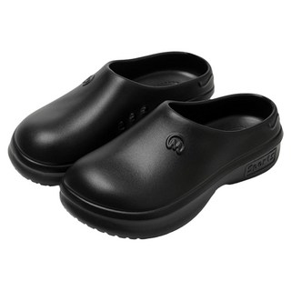 헨센 키높이 클로그형 슬리퍼, 블랙, 1개