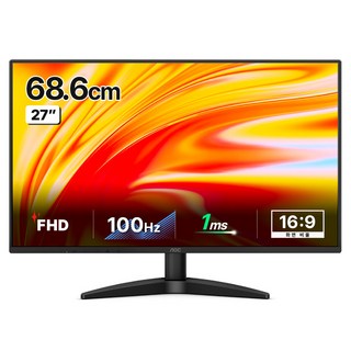 AOC 알파스캔 보더리스 IPS 100 무결점 모니터, 68.6cm, 27B36